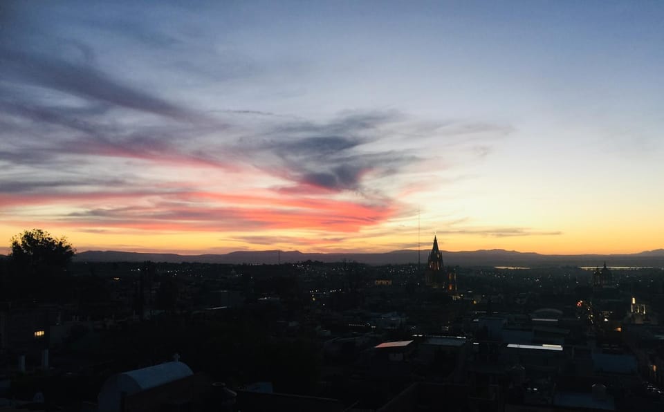 City view, Mountain view, Sunset