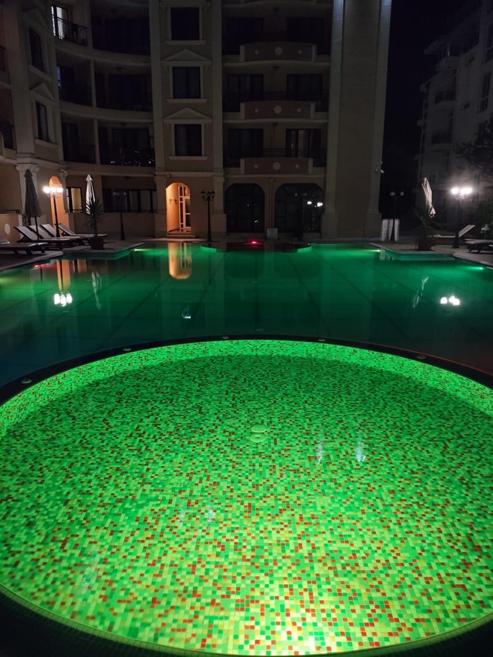 Night, Swimming pool