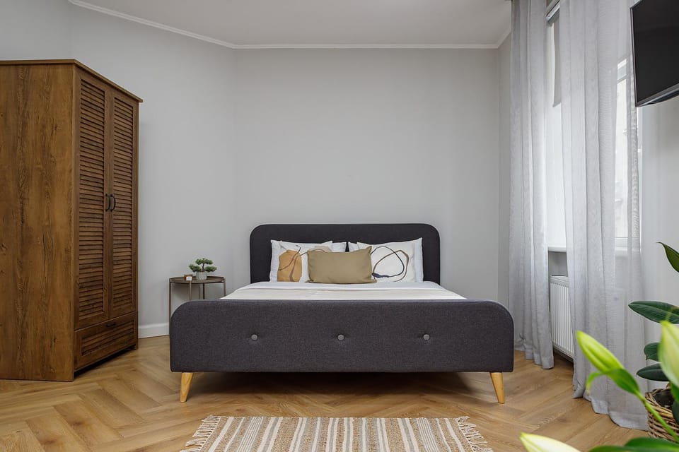 Bed, Photo of the whole room, Bedroom, wardrobe