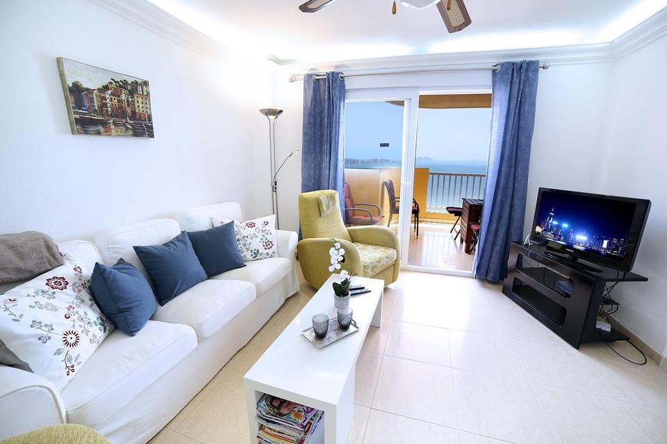 Living room, Seating area, Sea view