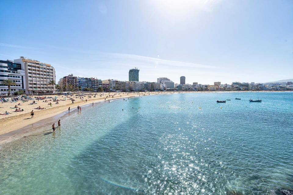 Nearby landmark, Day, Natural landscape, Beach, City view