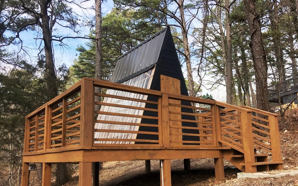 Loblolly Pines Adventure Aframe #1 House in Eureka Springs