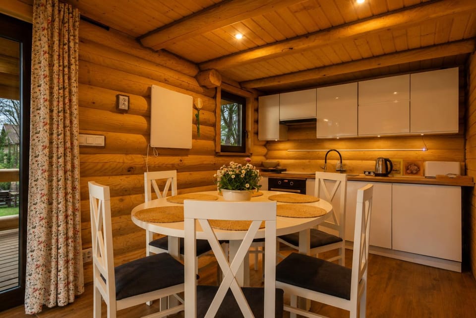 Domek Całoroczny z Bali na Mazurach z Balią Ogrodową, Sauną - 6 Osobowy 10 km od Giżycka 30 km od Mikołajek House in Lithuania