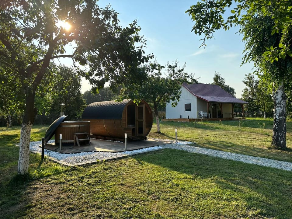 Natural landscape, Garden, Sauna