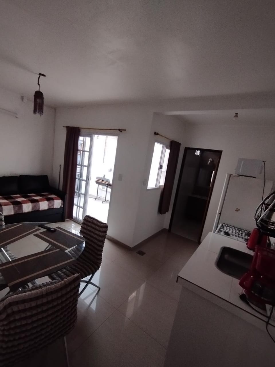 Bed, Kitchen or kitchenette, Living room, Photo of the whole room, Seating area, Dining area