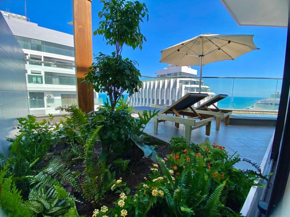 Day, Garden, View (from property/room), Balcony/Terrace, Garden view, Sea view