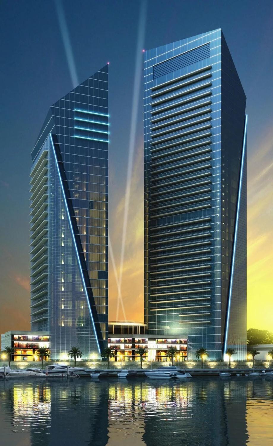 Property building, Night