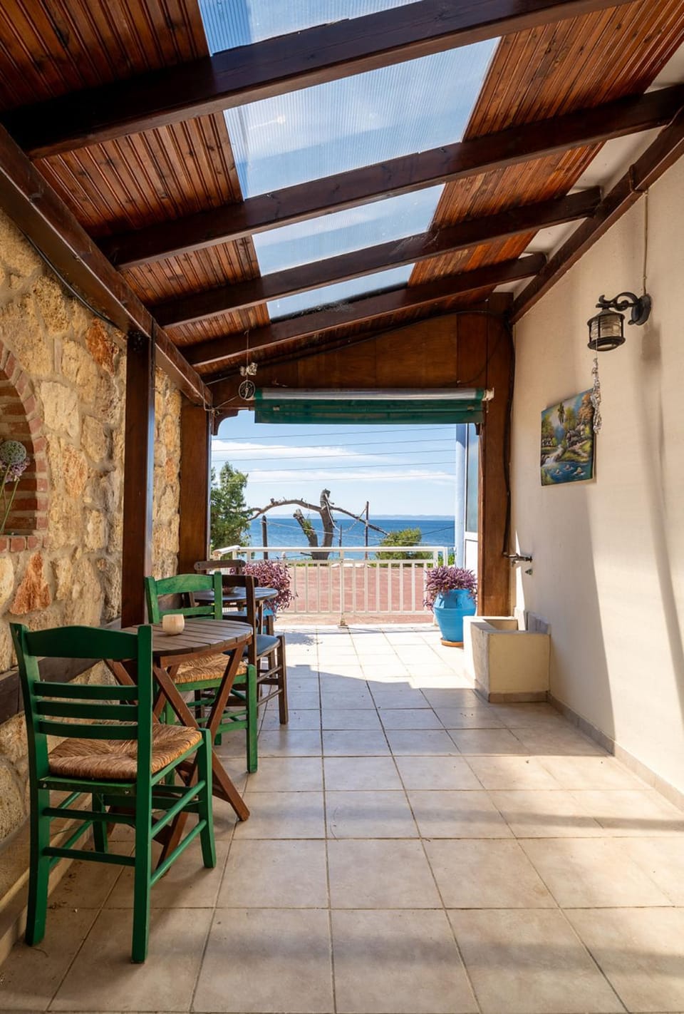 Patio, Balcony/Terrace, Seating area, Dining area, Beach, Sea view