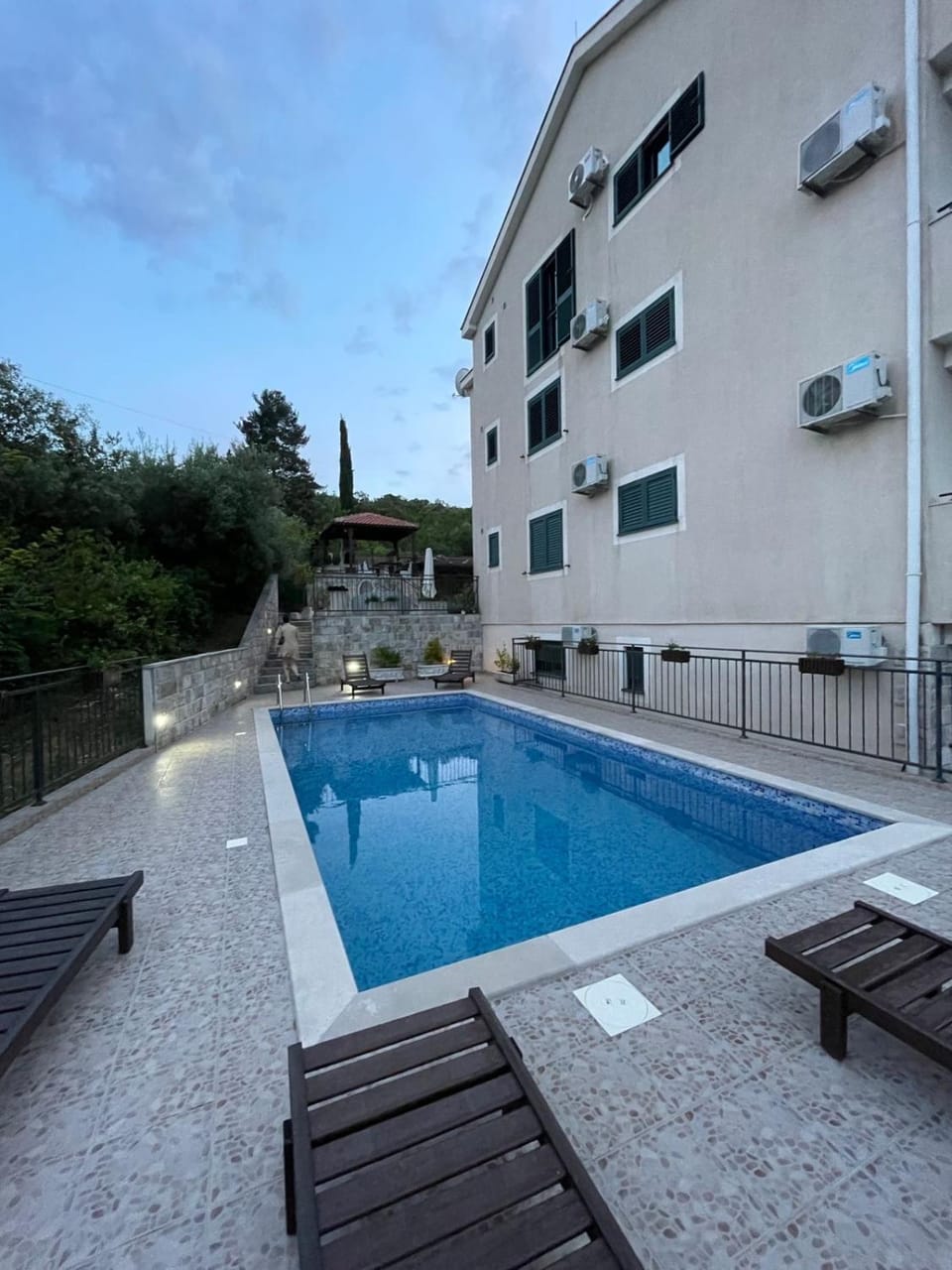Property building, Pool view, Swimming pool