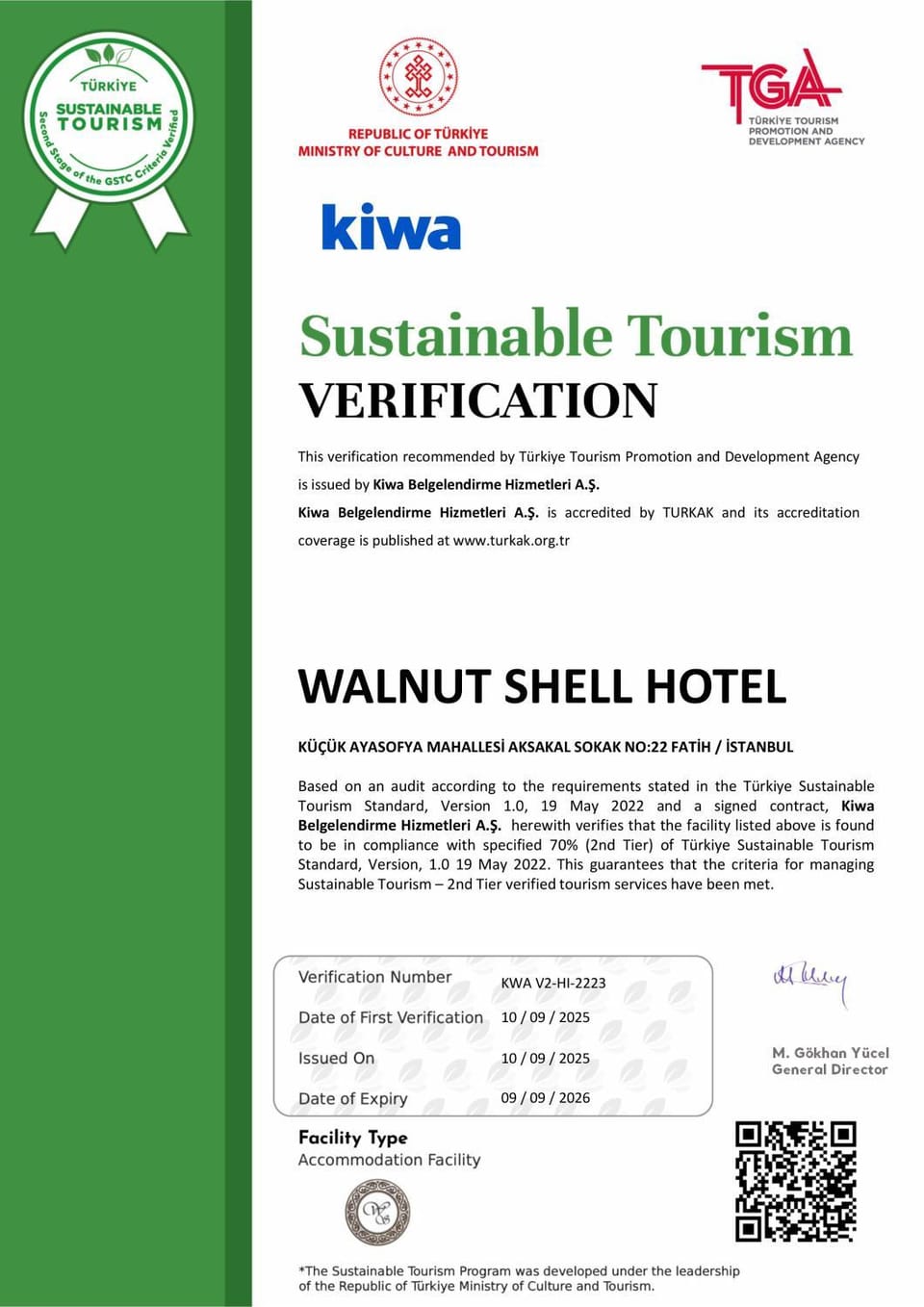 Certificate/Award
