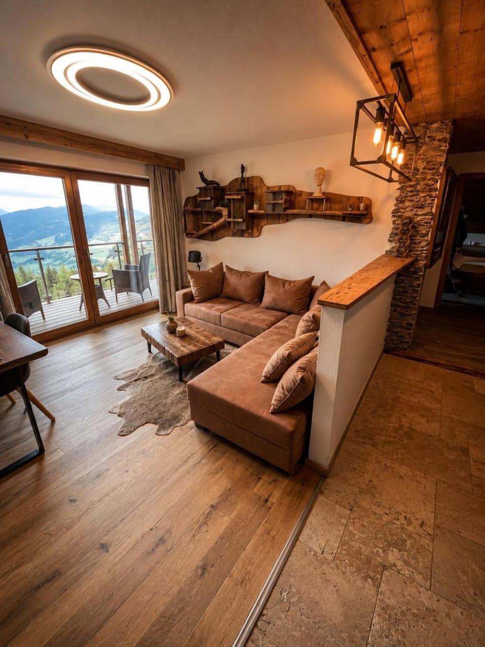 Natural landscape, Living room, Seating area