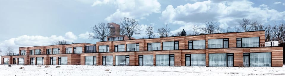 Property building, Day, Winter