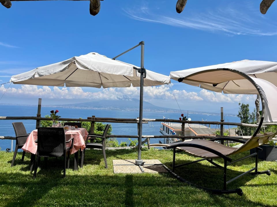 Day, Garden, Balcony/Terrace, Dining area, Garden view, Sea view, sunbed