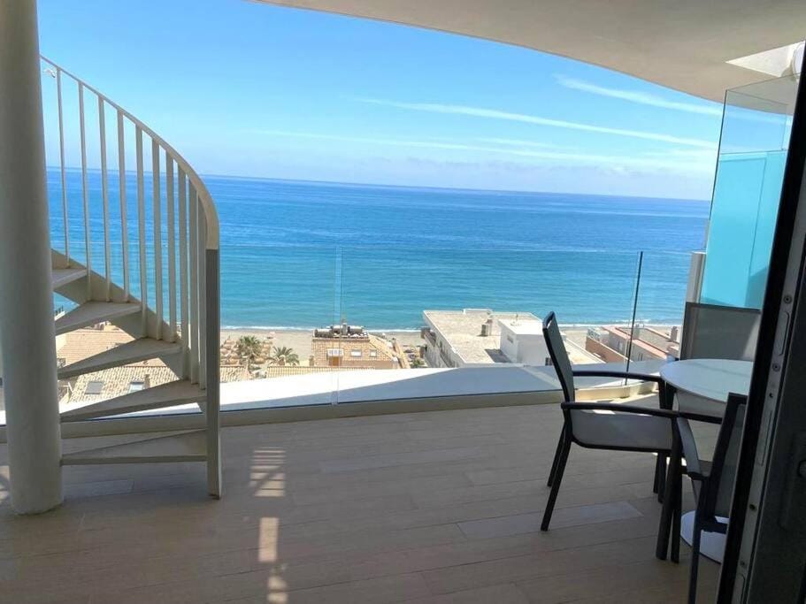 Natural landscape, Seating area, Sea view