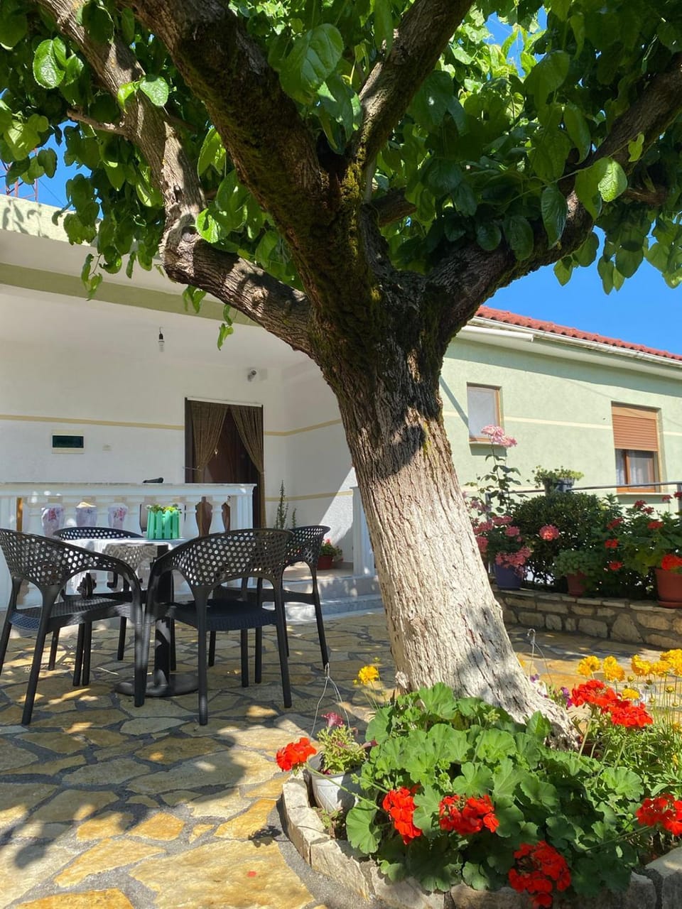 Property building, Patio, Spring, Day, Garden, Dining area, Garden view