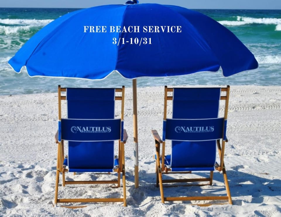 Nautilus 1703 Gulf Front Large 2 BR 2 BA Penthouse 7th Floor House in Okaloosa Island