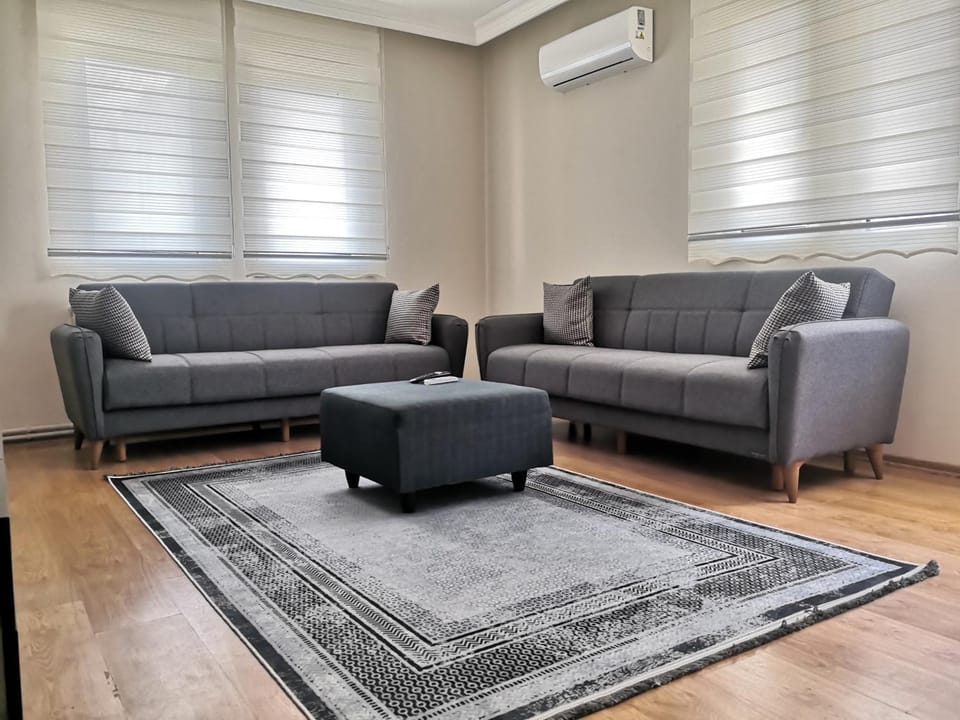 Living room, Seating area, air conditioner