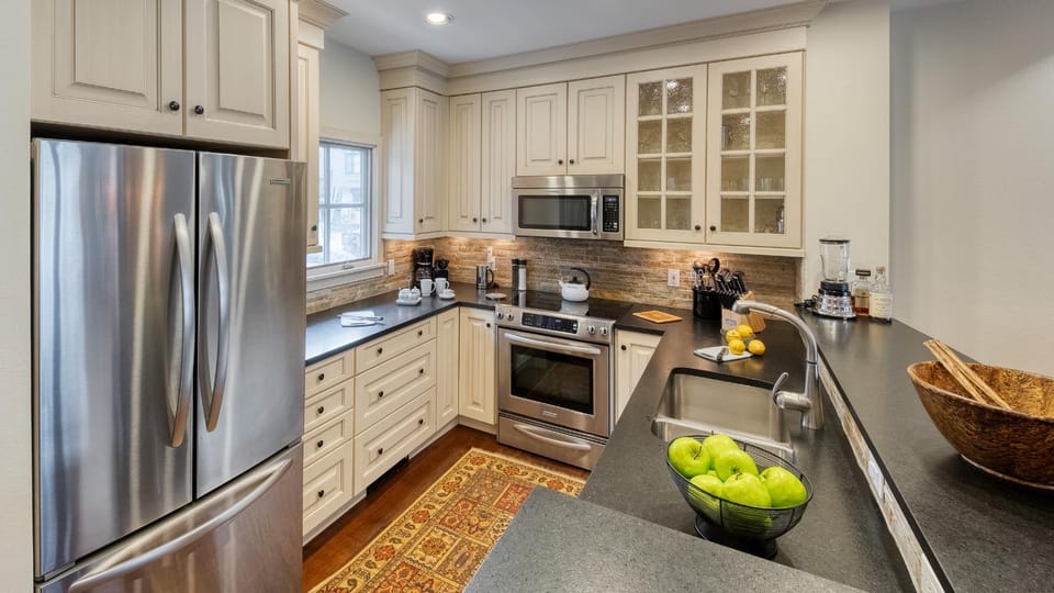 microwave, oven, storage, stove