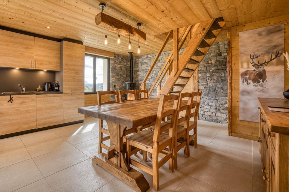 Living room, Meals, fireplace, kitchen