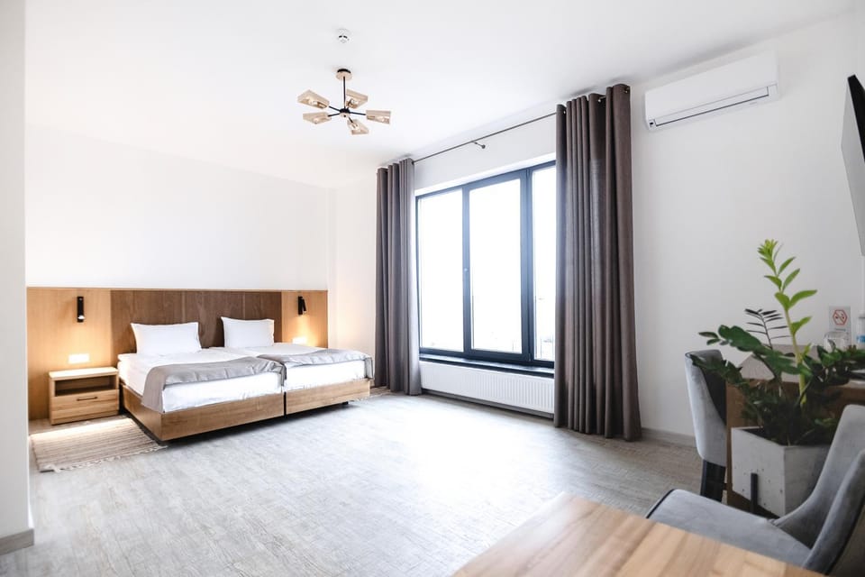Bed, Living room, Photo of the whole room, Seating area, Bedroom