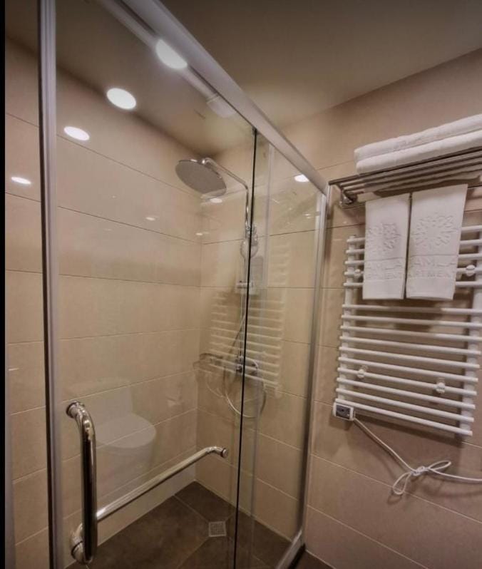 Shower, Bathroom, towels, dryer
