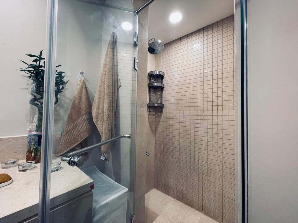 Shower, Toilet, Bathroom, towels