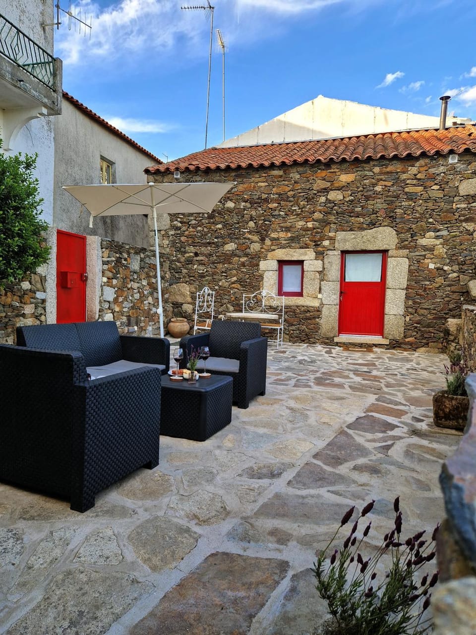 Property building, Patio, Day
