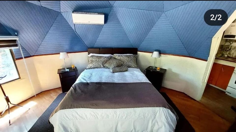 Bed, Photo of the whole room, Bedroom, air conditioner