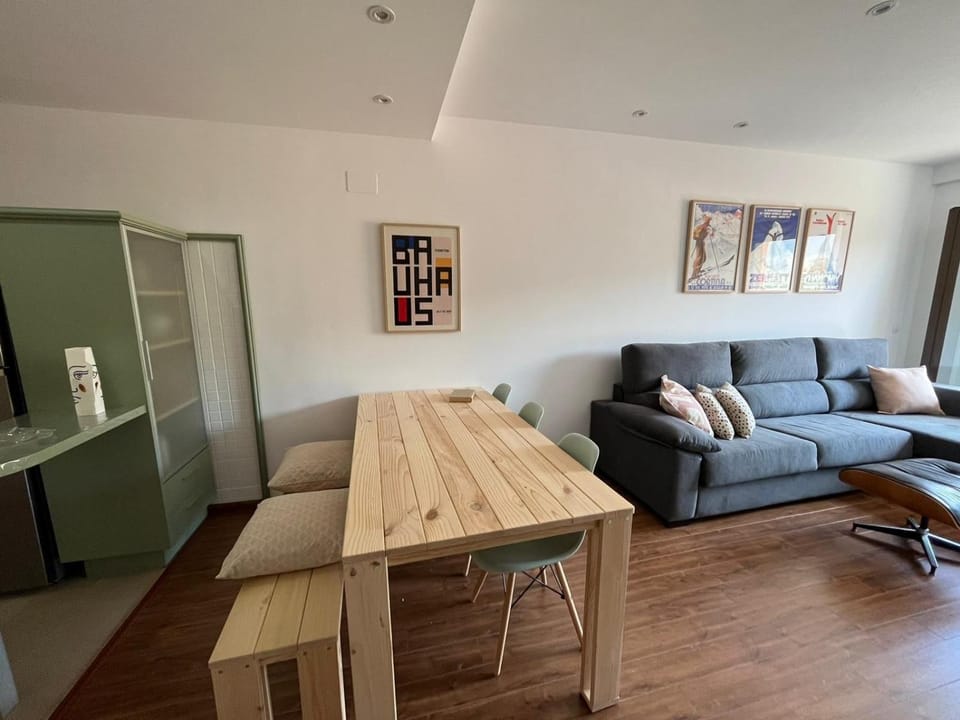 Living room, Seating area, Dining area, flat iron