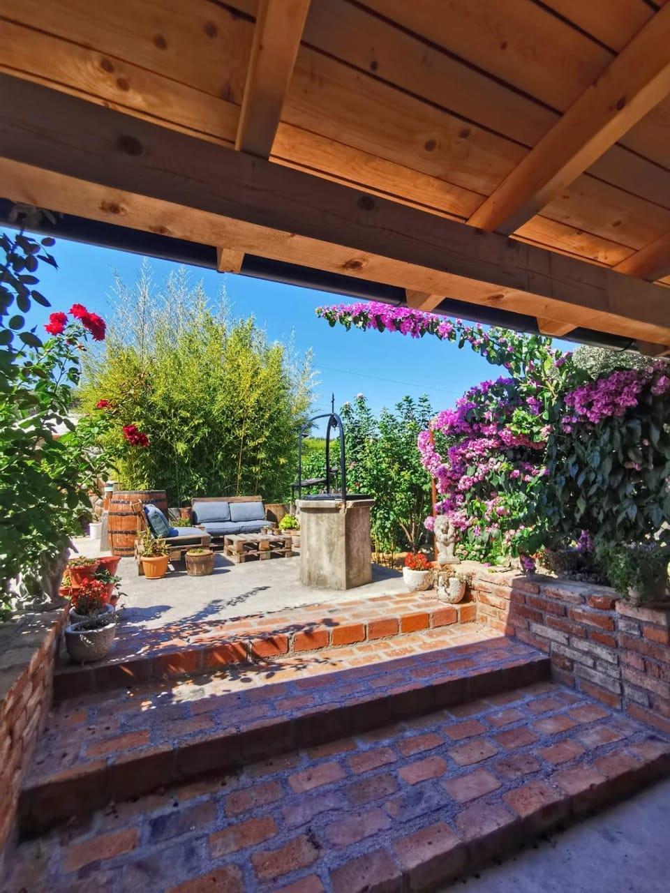 Patio, Garden, Garden view