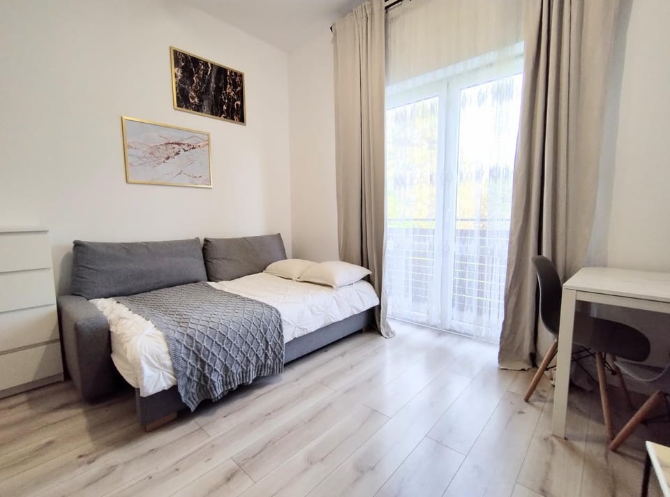 White Studio Apartment in Krakow