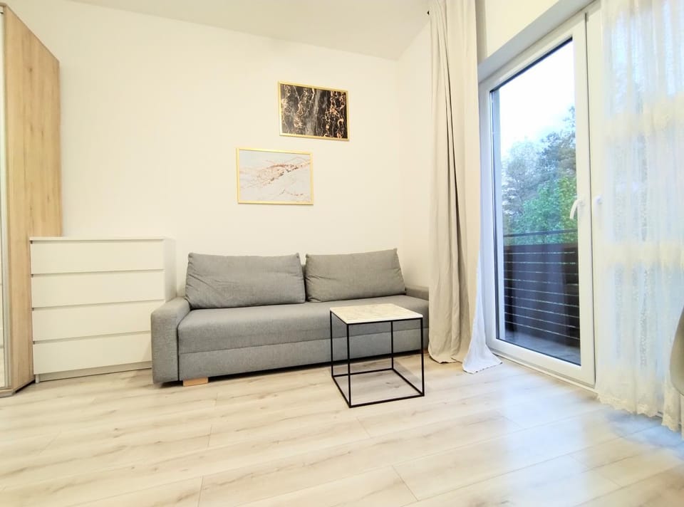 White Studio Apartment in Krakow