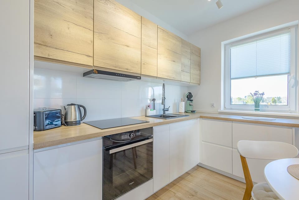 Kitchen or kitchenette, dishwasher, oven, stove, toaster