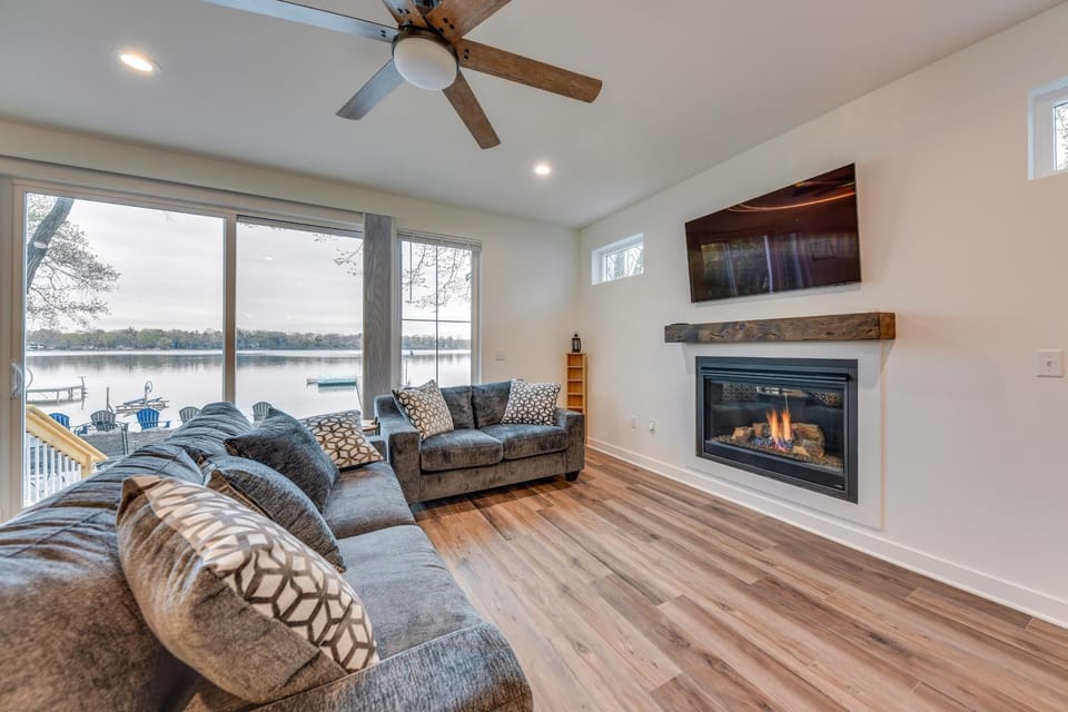 Lakefront Burlington Vacation Rental: Dock + Beach House in Wisconsin