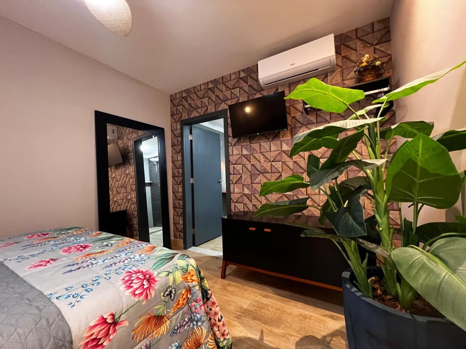 Photo of the whole room, Bedroom, air conditioner