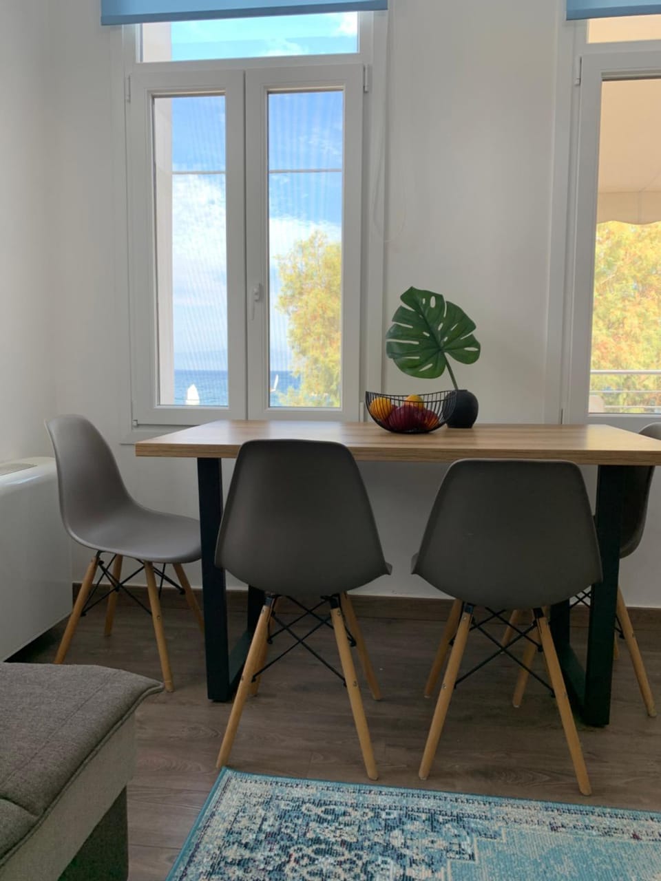 Winter, Living room, Seating area, Sea view