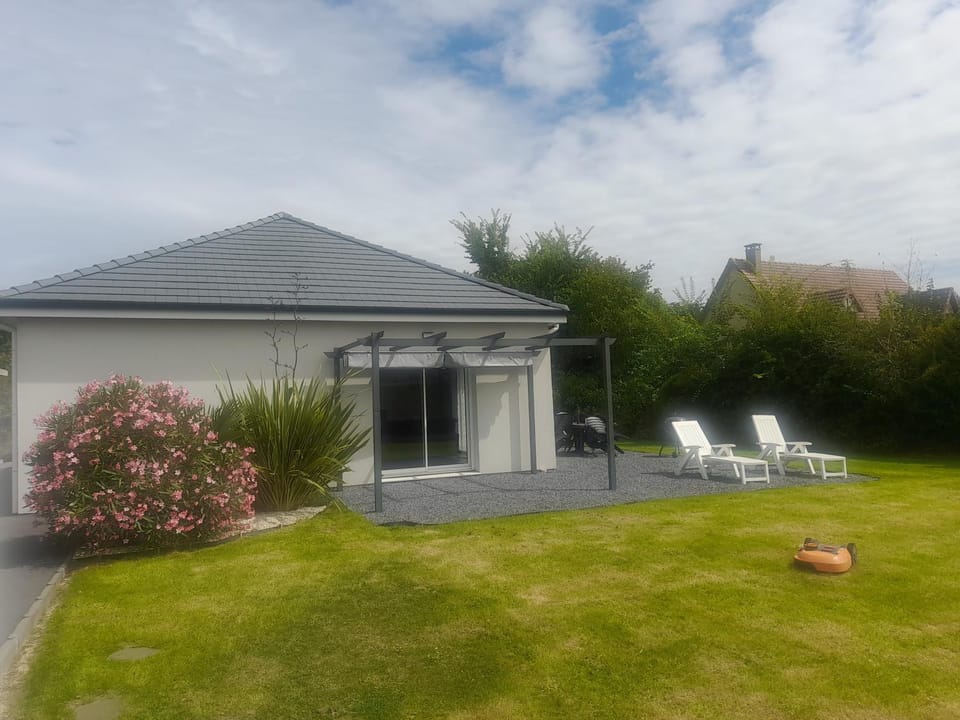 Patio, Garden view, sunbed