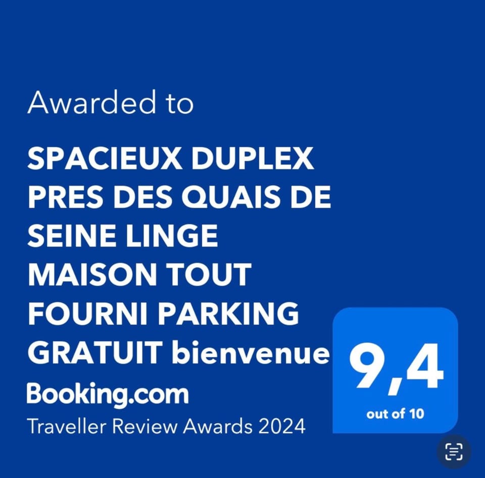 SPACIEUX DUPLEX PRES DES QUAIS DE SEINE LINGE MAISON FOURNI PARKING GRATUIT 4 CHAMBRES bienvenue à vous Apartment in Rouen