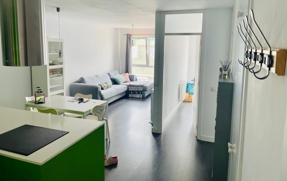 Kitchen or kitchenette, Living room, Dining area, Bedroom