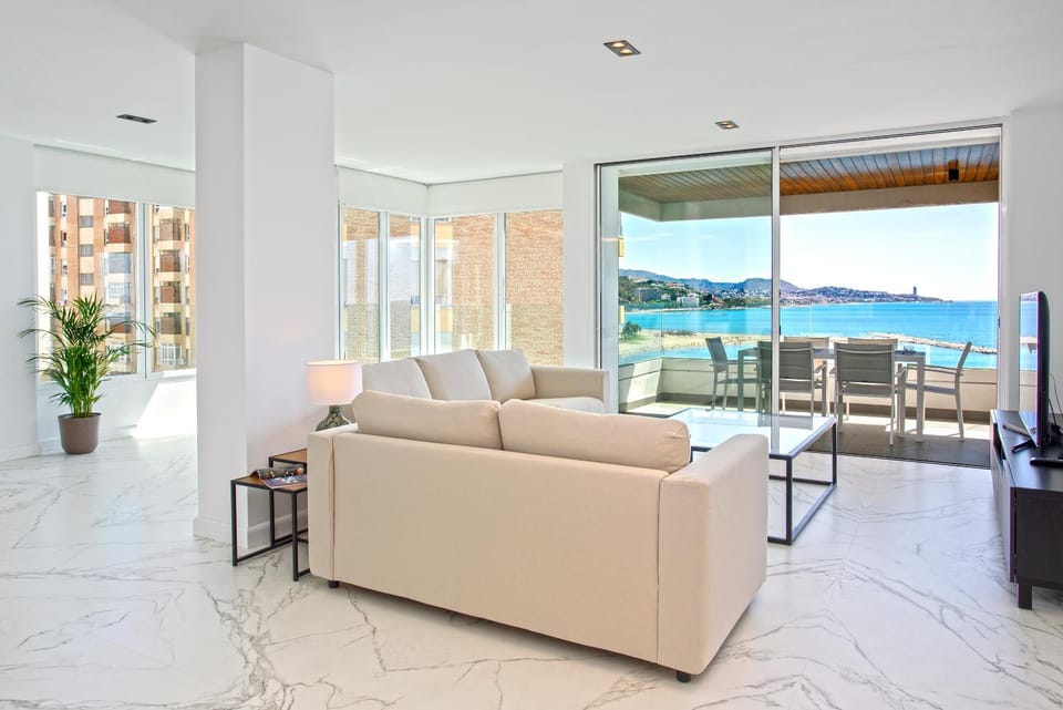 Natural landscape, Living room, Sea view