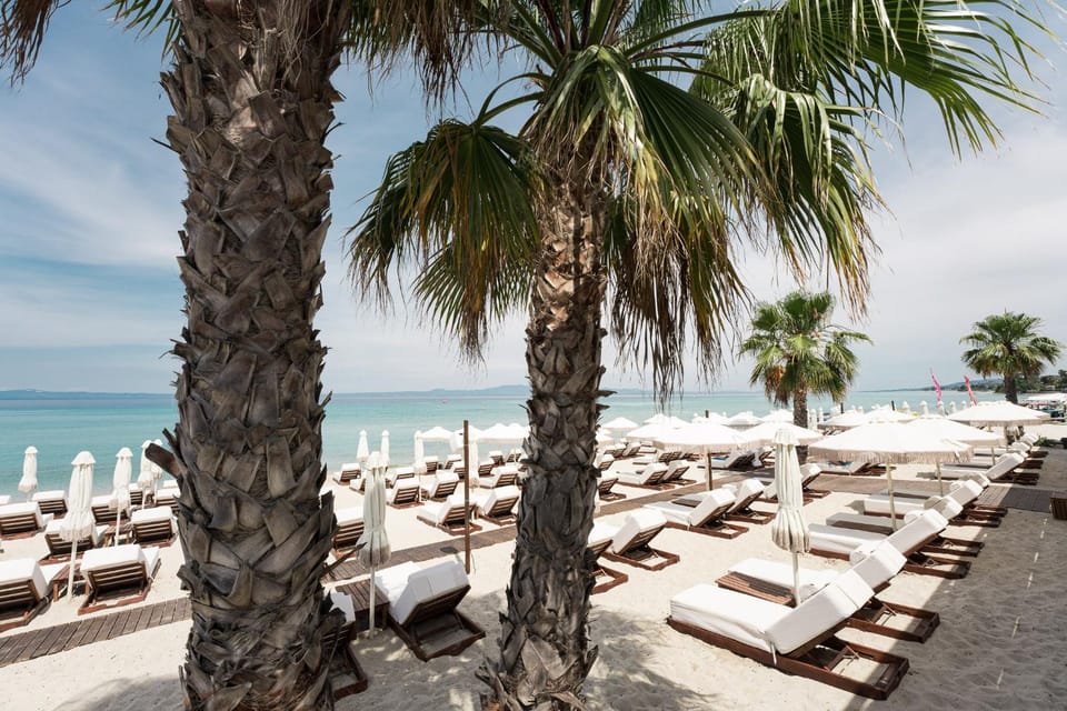 Day, Beach, sunbed
