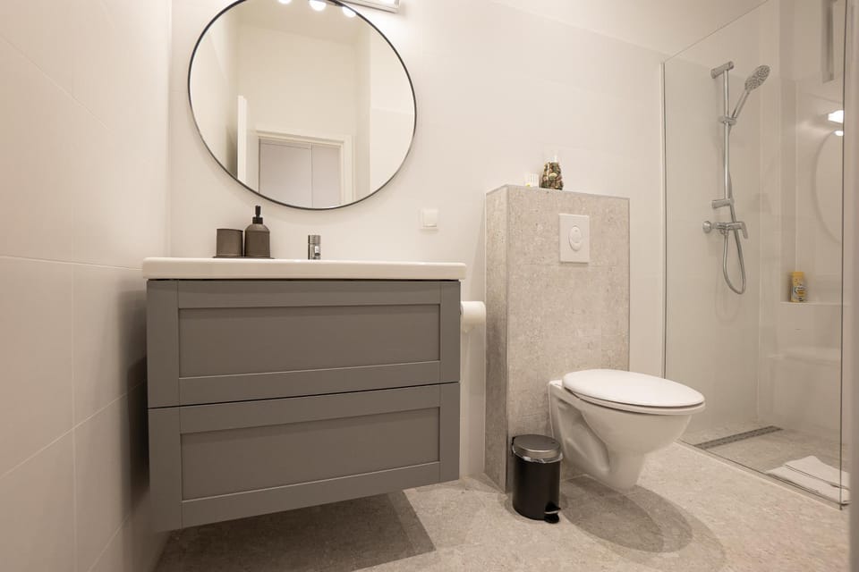 Shower, Toilet, Bathroom, towels