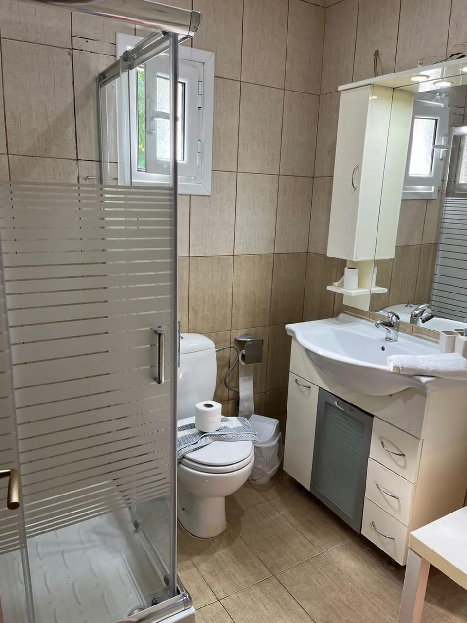 Shower, Toilet, Bathroom, towels