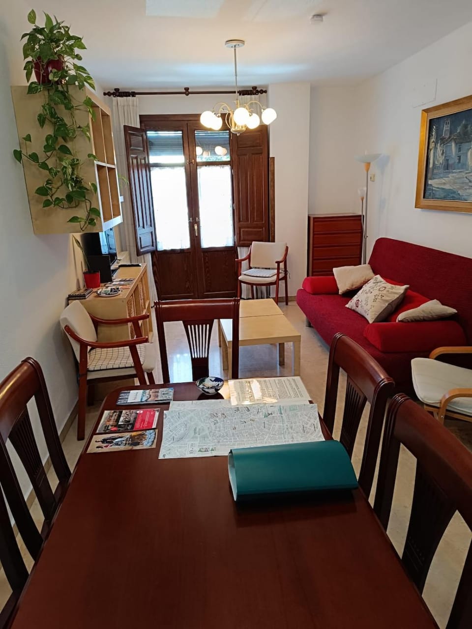 Living room, Photo of the whole room, Seating area, Dining area, Street view, heating, internet, air conditioner
