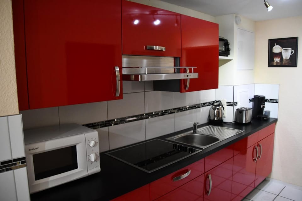 Coffee/tea facilities, Kitchen or kitchenette, minibar, stove, toaster