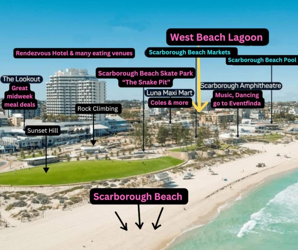 Coastal Breeze 2Bedrm 2Bath Pool & Slide Apartment hotel in Perth