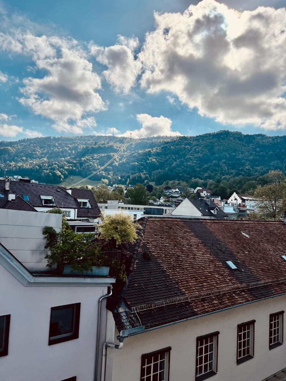 Day, Natural landscape, City view, Mountain view