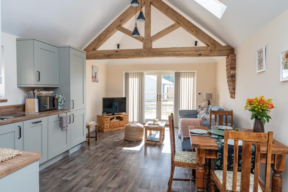 Kitchen or kitchenette, Living room, Dining area