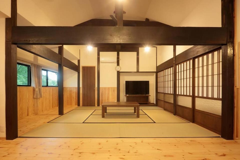【コテージくぎの】大谷川沿いの露天風呂があるコテージ House in Japan