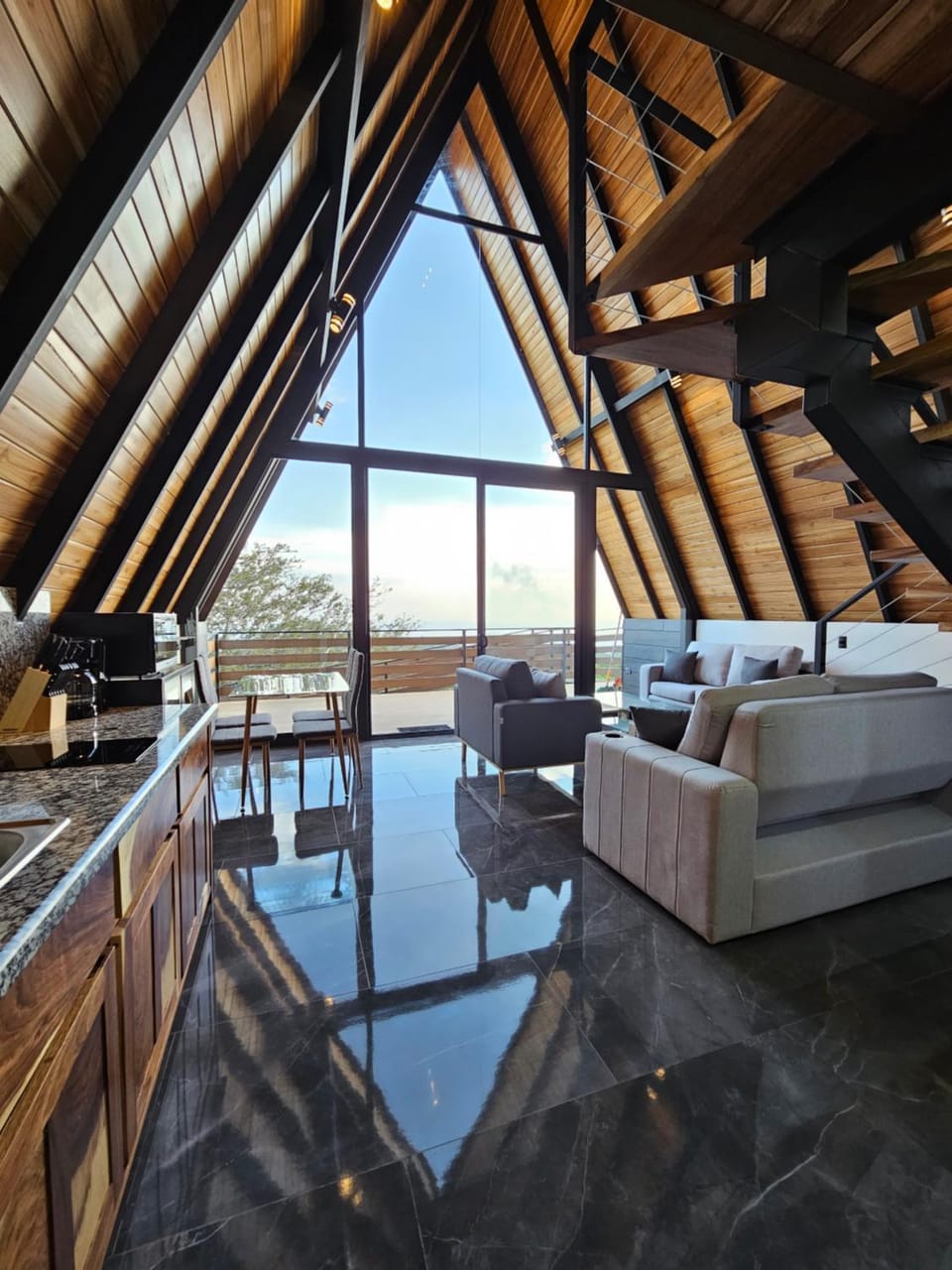 Living room, Seating area, Dining area